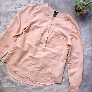 ANN TAYLOR blush pink pullover shirt